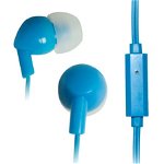 VAKOSS Stereo Earphones Silicone with Microphone / Volume Control SK-211EB blue