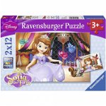 Ravensburger - Puzzle Printesa Sofia, 2x12 piese