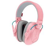 Casti antifonice pliabile pentru copii Alpine Muffy Kids Pink, 5-16 ani, ofera protectie auditiva, SNR 25 dB, banda reglabila, certificare CE, husa inclusa , ALPINE