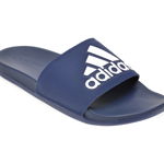 Papuci ADIDAS bleumarin, Adilette Comfort, din piele ecologica