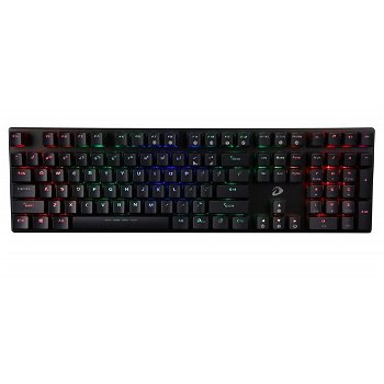 Tastatura Gaming Mecanica Dareu Ek810 Cu Fir De 1.8m, Conexiune Usb, Iluminat Rgb, Switch-uri Red, Negru - 89909147, Havit