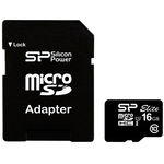 microSDHC 16GB, Clasa10 + Adaptor SD, SILICON-POWER