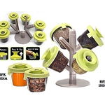 Spice Rack - Set modern 6 recipiente pentru condimente, Start Viral