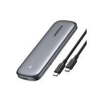 RACK extern Ugreen, #CM400" pt SSD M.2 NVMe SATA compatibile cu form factor 2280, 2260, 2242 si 2230, cablu inclus de 50 cm USB Type-C la USB Type-C, 10Gbps, aluminiu, gri 10902, Ugreen