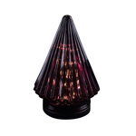 Decoratiune luminoasa Cosy@home, Xmas Tree Burgundy, sticla, 12x12x18 cm, rosu burgund - Cosy@Home, Rosu, Cosy@Home