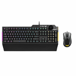 Kit tastatura + mouse gaming cu fir ASUS TUF K1 & M3, USB, Black/Gray