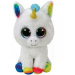 Jucarie de plus Pixy unicorn alb, 15 cm, TY, TY