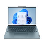 Laptop ultraportabil Lenovo Yoga 7 14ARB7 cu procesor AMD Ryzen™ 5 6600U pana la 4.50 GHz, 14", 2.8K, OLED, 16GB, 512GB SSD, AMD Radeon 660M Graphics, Windows 11 Home, Stone Blue, 3y on-site, Premium Care