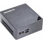 Mini Sistem PC GIGABYTE BRIX, Celeron 3955U 2.0GHz, 2x DDR3 16GB max, mSATA, HDD 2.5 inch, Wi-Fi, Bluetooth, HDMI, Mini DisplayPort, USB 3.0