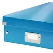 Cutie depozitare LEITZ WOW Click & Store Organizer, carton laminat, medie, albastru