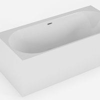 Cada de baie freestanding Spatio Sola, acril, alb, 160x75 cm, montaj pe stanga, Spatio