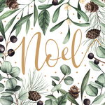 Felicitare - Noel Mistletoe, Verde, Cu mesaj , Carton