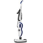 Mop cu abur, TRISTAR, 1500W, rezervor 400ml, 12 accesorii incluse, cap detasabil pentru curatarea geamurilor, alb albastru