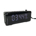 Boxa portabila cu afisaj digital, ceas, termometru, radio fm, tg-174, 