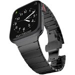 Curea Tech-Protect Linkband pentru Apple Watch 4/5/6/7/8/9/Se/Ultra 1/2 (42/44/45/49 mm) Negru, Tech-Protect