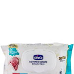 Chicco Servetele umede pt. copii cu capac 60 buc Ultra Soft&Pure, Chicco