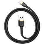 Cablu de date Cafule USB/Lightning 2m Negru/Auriu, Baseus