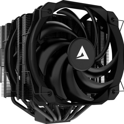 Cooler CPU ALPHAGEAR AirChill PRISM 65D PRO, dual-tower, ventilatoare 140mm, negru, 140x150mm