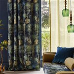 Draperie Forbidden Forest Sapphire, Prestigious Textiles