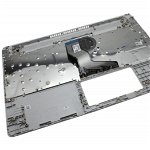 Tastatura HP TPN-Q222 Argintie cu Palmrest Argintiu, HP
