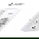 Priza inteligenta tp-link tapo p100m, matter, schuko x 1, conectare schuko (t), 10 a, bluetooth, wifi, alb