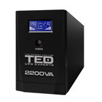 UPS cu 3 prize TED 004666, 2200VA, 1250 W, LCD, TED