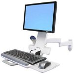 45-230-216 200 SERIES COMBO ARM (WHITE)/LCD TO 24IN MAX 8.2KG, Ergotron