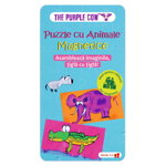 Puzzle cu Animale - Magnetic, Purple Cow