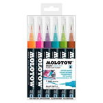 Softliner cu pompita Molotow Aqua 1mm portofel Basic-Set 2 6 buc