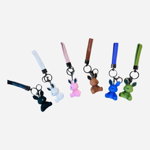 Accesoriu pentru geanta/chei cu figurina din silicon model Iepuras, multicolor, +3ani, en-gros, 