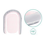 Baby nest culcus saltea si protectie de pat detasabila 90x40 cm pink Fillikid, FILLIKID