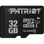 Card memorie Patriot PSF32GMDC10, microSDHC, 32GB, Clasa 10, UHS-I, 80MB/s, negru
