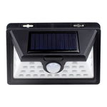 Lampa Solara Klausstech, Senzor De Miscare, Waterproof, Acumulator 1200 Mah, Temperatura Culoare 5500 K, Unghi Iluminare 120°, Panou Solar 0,55 W/5,5 V, Design Ergonomic, Negru, KlaussTech