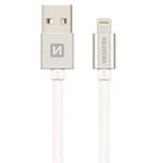 Cablu de date Swissten textile usb/tip Lightning mfi 1.2m, Silver