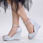 Sandale Dama cu Platforma XDT271A Silver | Mei, Mei