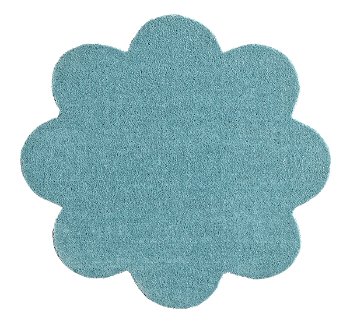 Covoras Intrare Soft and Clean Floare Turcoaz 67x67 s22-472338