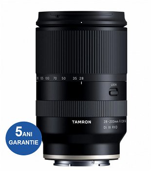 Tamron 28-200mm F2.8-5.6 RXD III Obiectiv Foto Mirrorless Sony E cu filtru