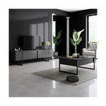 Set Mobilier Living Luxe, 180x30x50 cm - Antracit/Negru, ASIR