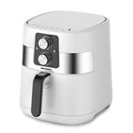 Friteuza fara ulei Heinner FryChef 1300 HAF-DM1300WH, 1300W, capacitate vas 4L, capacitate cos 3L, termostat reglabil: 140-200˚C, temporizator: 30 min, Alb