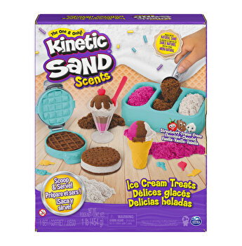 Set Kinetic Sand - Ice Cream Treats, 454 g