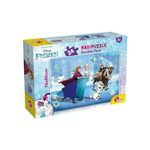 Puzzle de colorat maxi - Frozen la patinoar (24 piese), LISCIANI