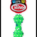 PET NOVA DOG LIFE STYLE Jucarie os pentru caini, 10.5cm, verde, PET NOVA