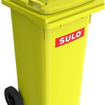 Europubela din material plastic 120 L culoare galbena SULO - Transport inclus, SULO