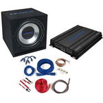 Pachet bass auto Crunch CBP1000: Subwoofer GPX 350+Amplificator GPX 1000.4+ Kit instalare GPX 10WK