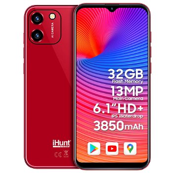Telefon mobil iHunt Like 11 Panda Pro 2022 32GB Dual SIM 3G Red
