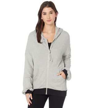 Imbracaminte Femei Michael Lauren Hayworth Drop Shoulder Hoodie Heather GreyBlack, Michael Lauren