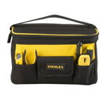 Geanta scule, Stanley, Nylon, Cu fermoar, 32 x 21 x 24 cm, Negru/Galben