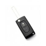 Citroen / Peugeot 307 - Carcasa tip cheie briceag cu 3 butoane, lama VA2-SH3 cu suport baterie, 