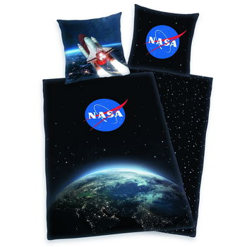 Lenjerie de pat din bumbca Herding NASA, 140 x 200 cm, 70 x 90 cm, Herding