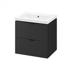 Dulap baie cu lavoar, Cersanit Tirso, MDF, negru Dulap baie cu lavoar, Cersanit Tirso, MDF, negru